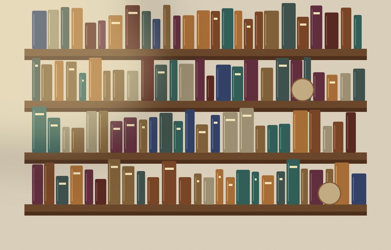 Деталь книжной полки